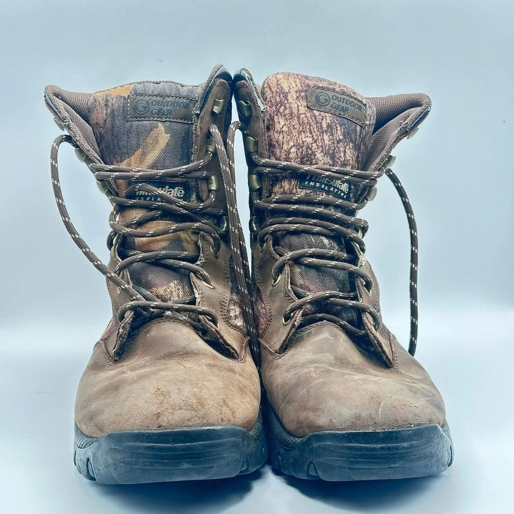 Outdoor Gear Waterproof Camo Insulated Hunting Boots Men's‎ Size 11